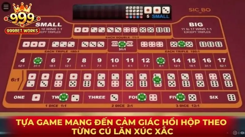 Tựa game mang đến cảm giác hồi hộp theo từng cú lăn xúc xắc